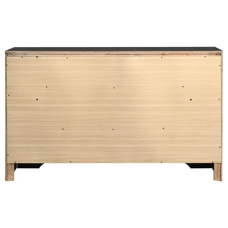 Large Picture of Coaster Furniture Miranda 206363 7-Drawer Dresser - Black