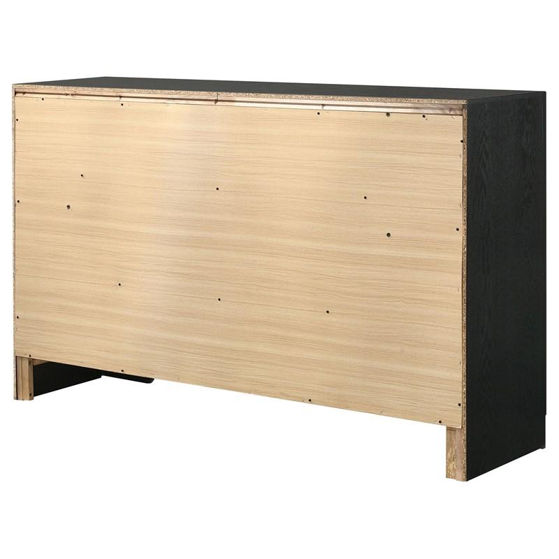 Large Picture of Coaster Furniture Miranda 206363 7-Drawer Dresser - Black