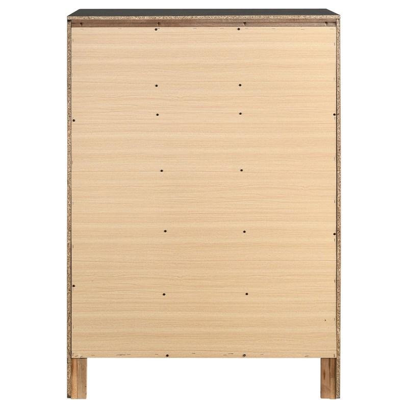 Large Picture of Coaster Furniture Miranda 206365 5-Drawer Bedroom Chest - Black