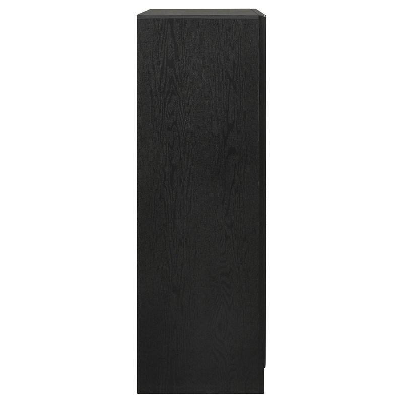 Large Picture of Coaster Furniture Miranda 206365 5-Drawer Bedroom Chest - Black