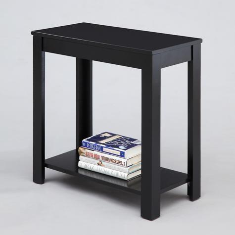 Large Picture of Crown Mark Pierce 7710-BK Chairside Table