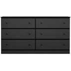 Perdue Woodworks Black 5586 6-Drawer Dresser