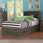 Perdue Woodworks Weathered Gray Ash 13763/13031B Twin Mates Bed