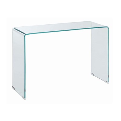 Coaster Furniture Ripley 705329 Tempered Bent Glass Entryway Console Table - Clear
