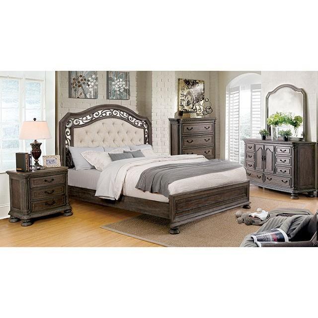 Large Picture of Furniture of America Persephone CM7661Q Queen Bed