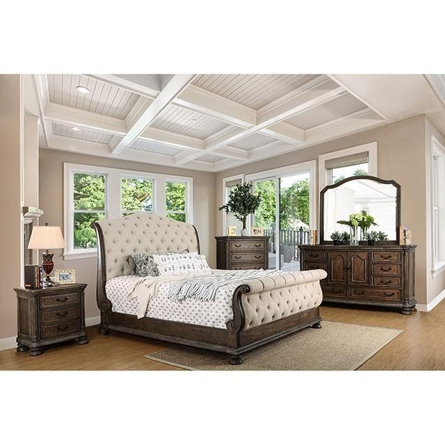 Large Picture of Furniture of America Lysandra CM7663EK King Bed