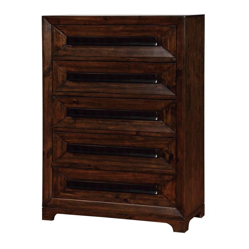 Large Picture of Furniture of America Orlaith CM7697C 5-Drawer Chest
