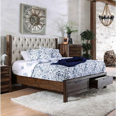 Furniture of America Hutchinson CM7577DR-EK King Bed