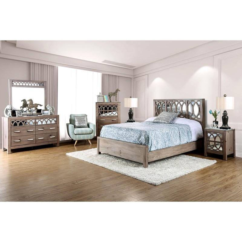 Large Picture of Furniture of America Zaragoza CM7585CK California King Bed
