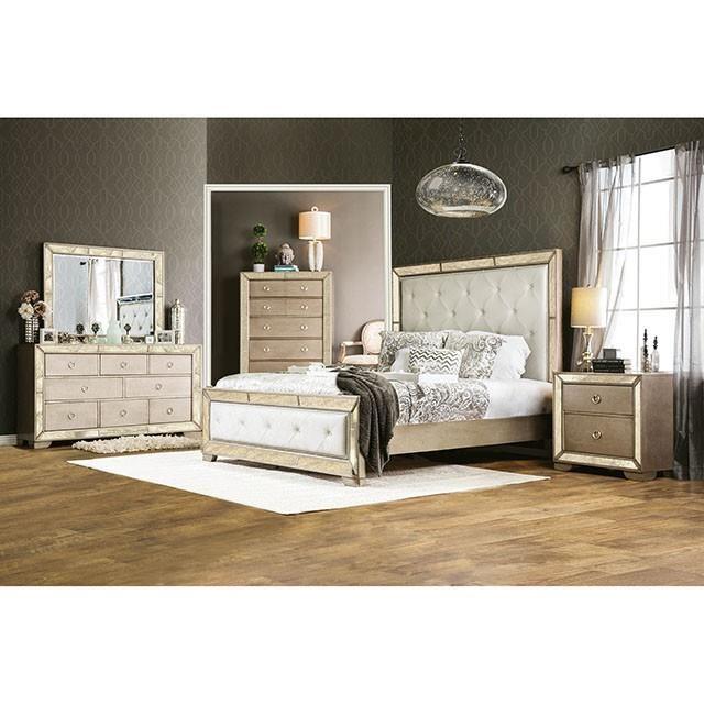 Large Picture of Furniture of America Loraine CM7195Q Queen Bed