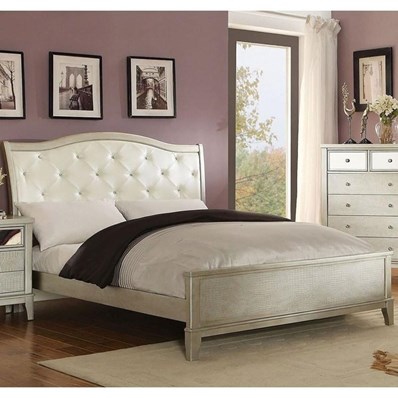 Furniture of America Adeline CM7282Q-BED Queen Upholstered Panel Bed