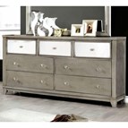 Furniture of America Bryant CM7288SV-D 7-Drawer Dresser (Silver)