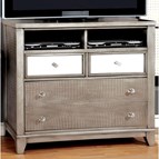 Furniture of America Bryant CM7288SV-TV 4-Drawer Media Chest