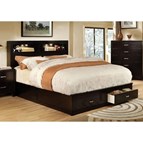 Furniture of America Gerico II CM7291EX-Q-BED Queen Storage Bed (Espresso)