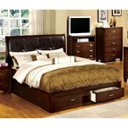 Furniture of America Enrico III CM7066Q-BED Queen Storage Platform Bed