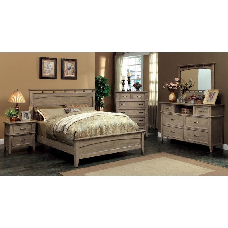 Large Picture of Furniture of America Loxley CM7351CK-BED California King Panel Bed