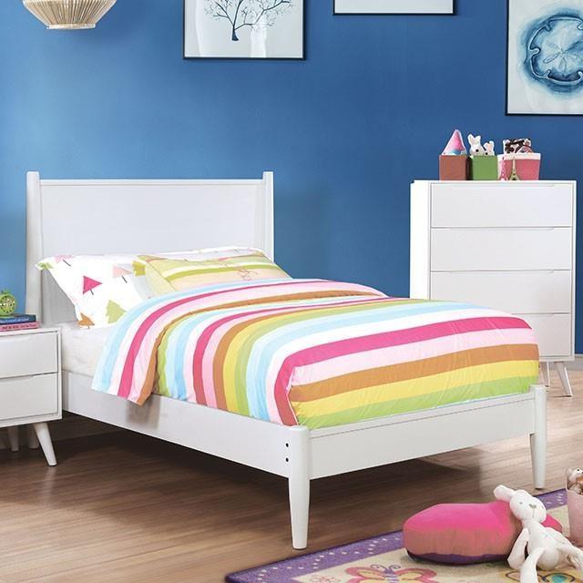 Large Picture of Furniture of America Lennart CM7386WH-CK-BED
