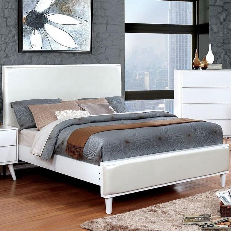 Large Picture of Furniture of America Lennart II CM7387WH-Q-BED Queen Bed