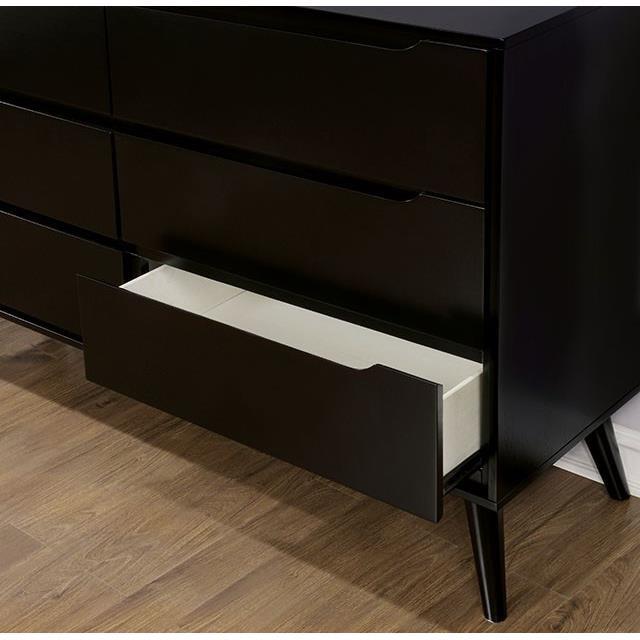 Large Picture of Furniture of America Lennart CM7386BK-D Dresser