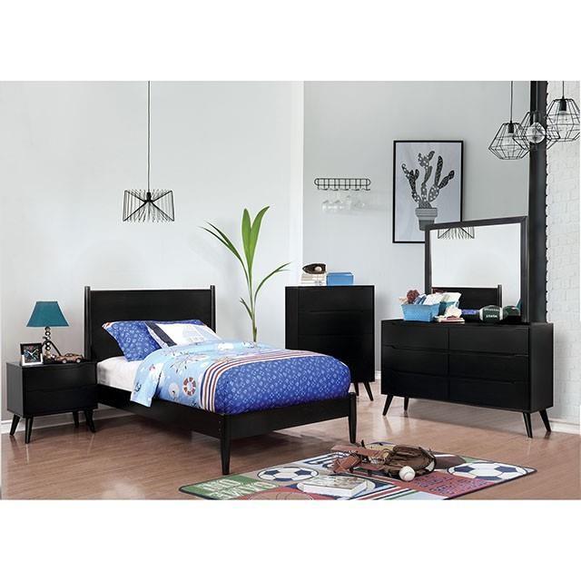 Large Picture of Furniture of America Lennart CM7386BK-N Night Stand