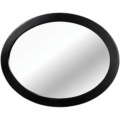 Furniture of America Lennart CM7386BK-MO Oval Mirror