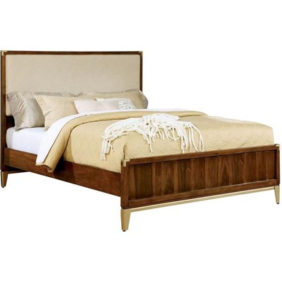 Furniture of America Tychus CM7559F-CK-BED California King Upholstered Panel Bed