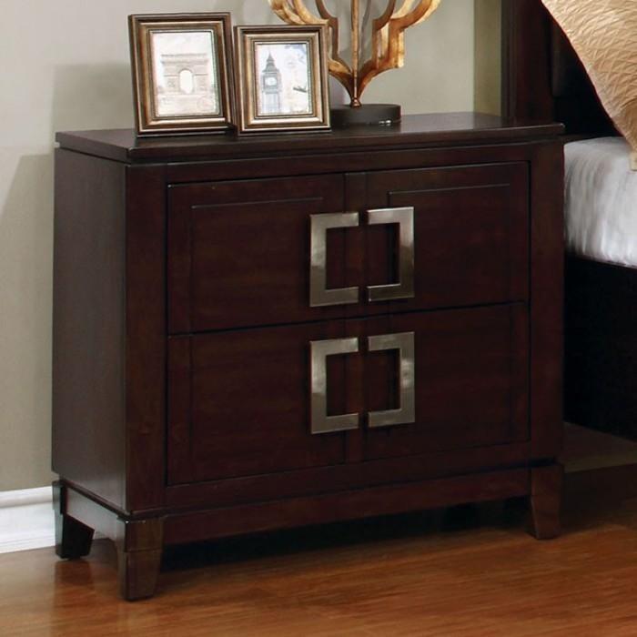 Large Picture of Furniture of America Balfour CM7385N 2-Drawer Nightstand