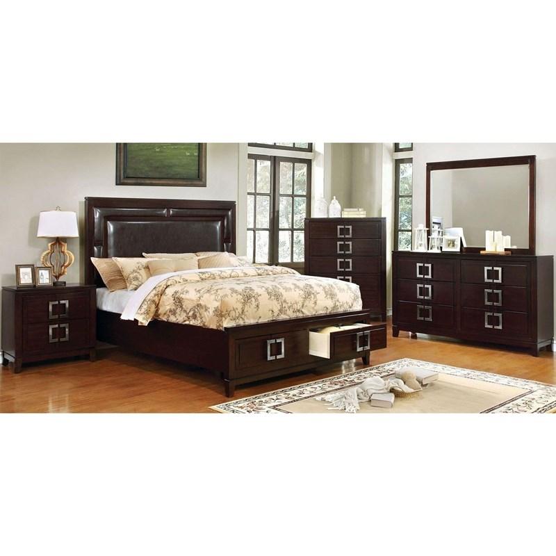 Large Picture of Furniture of America Balfour CM7385N 2-Drawer Nightstand