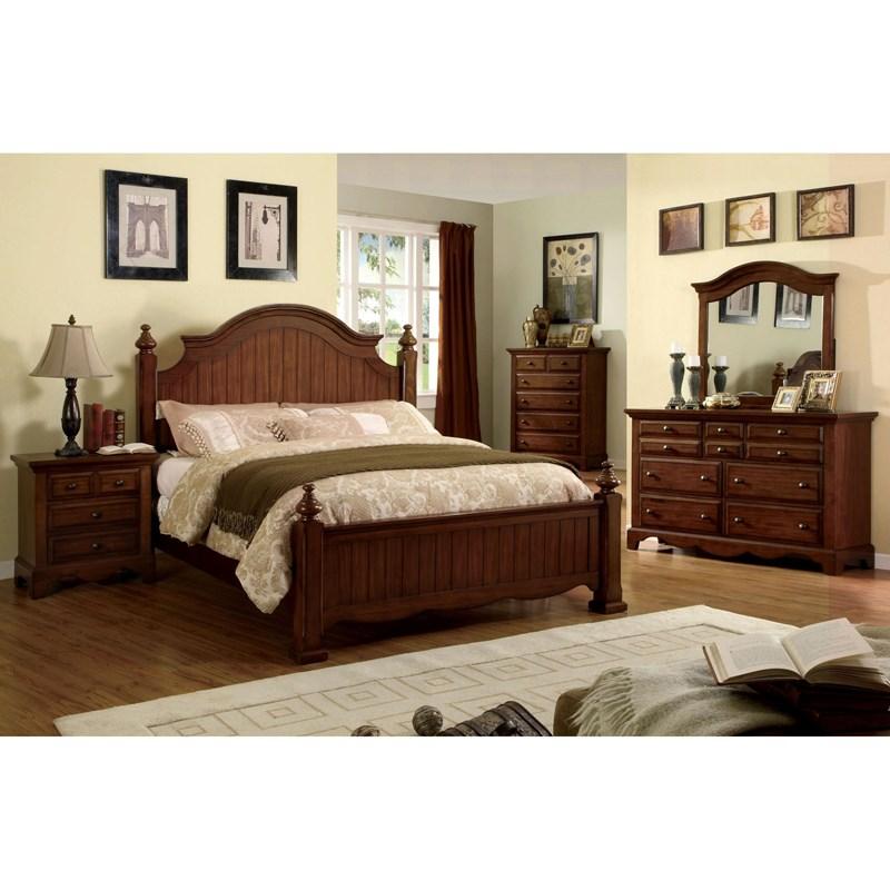 Large Picture of Furniture of America Palm Coast CM7888CK-BED California King Panel Bed