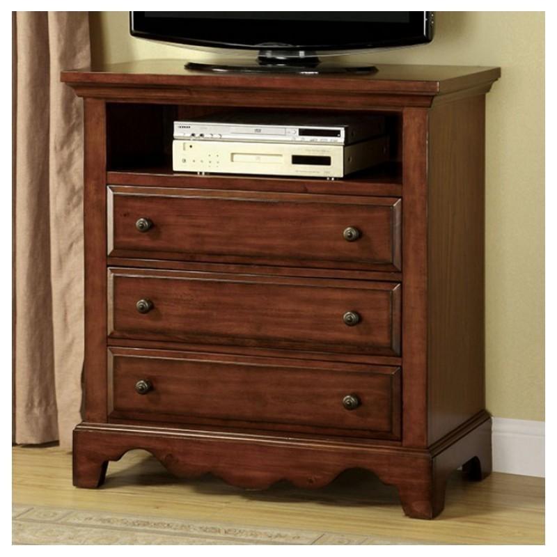 Large Picture of Furniture of America Palm Coast CM7888TV 3-Drawer Media Chest