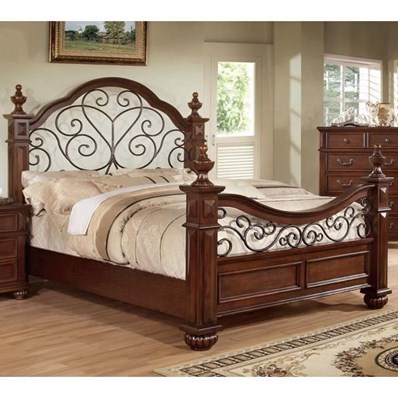 Furniture of America Landaluce CM7811CK-BED California King Poster Bed
