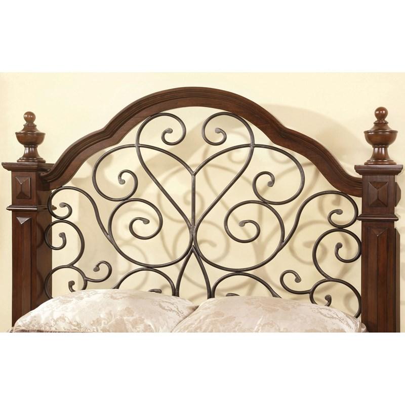 Large Picture of Furniture of America Landaluce CM7811CK-BED California King Poster Bed