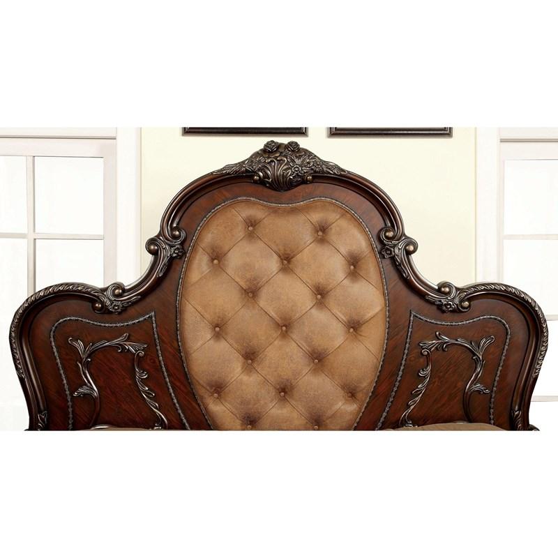 Large Picture of Furniture of America Castlewood CM7299EK-BED King Platform Bed