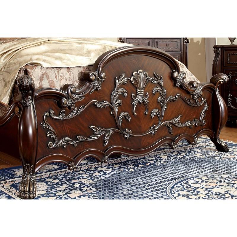Large Picture of Furniture of America Castlewood CM7299EK-BED King Platform Bed