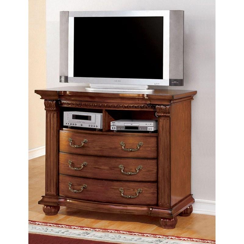 Large Picture of Furniture of America Bellagrand CM7738TV-DR Media Chest