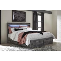 Signature Design by Ashley Baystorm B221B16 King Panel Bed with 6 Storage Drawers (Beds - King)