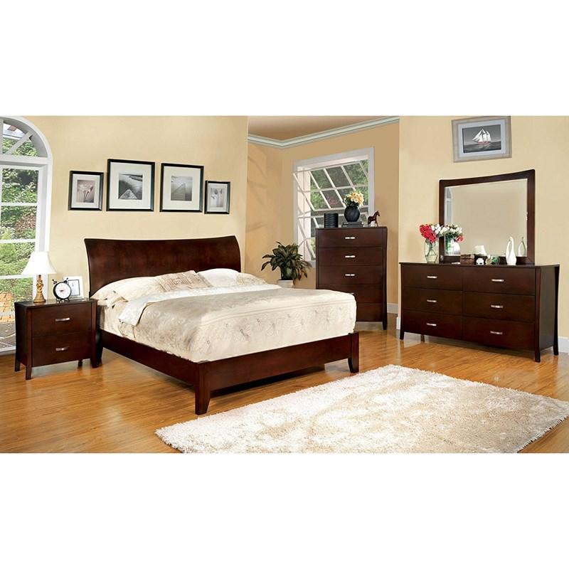 Large Picture of Furniture of America Midland CM7600EK-BED King Panel Bed