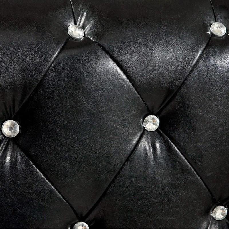 Large Picture of Furniture of America Juillard CM7056BK-EK-BED King Upholstered Panel Bed