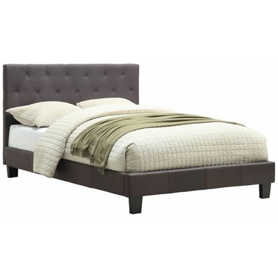Furniture of America Leeroy CM7200LB-EK-BED King Upholstered Panel Bed