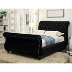 Furniture of America Noella CM7128BK-CK-BED California King Sleigh Bed