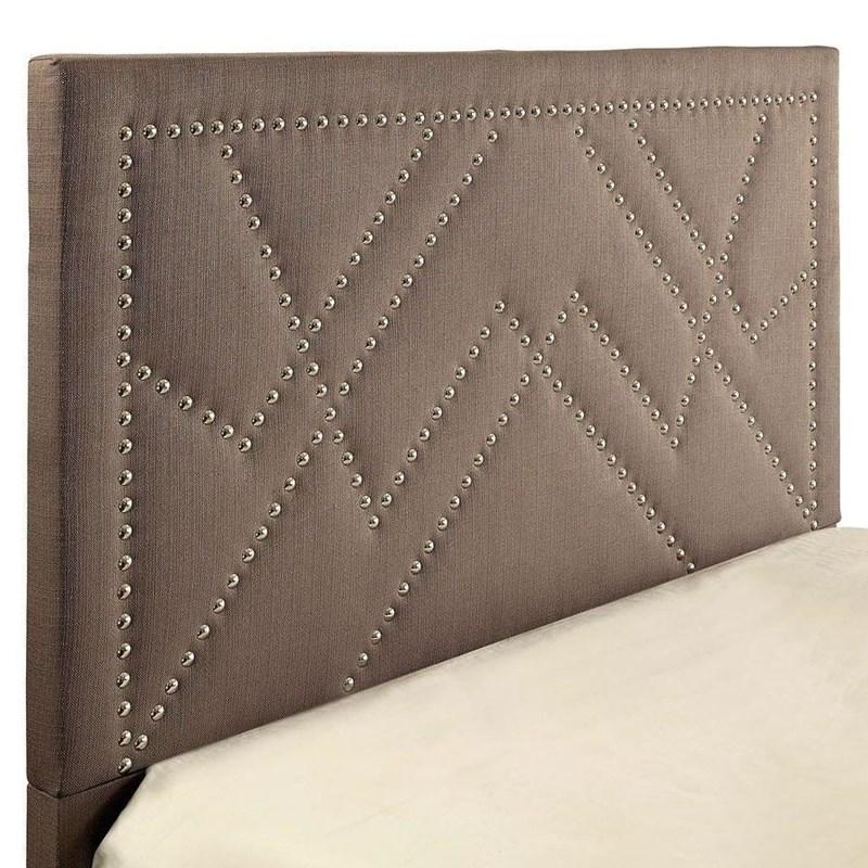 Large Picture of Furniture of America Marianne CM7433BR-CK-BED California King Upholstered Panel Bed