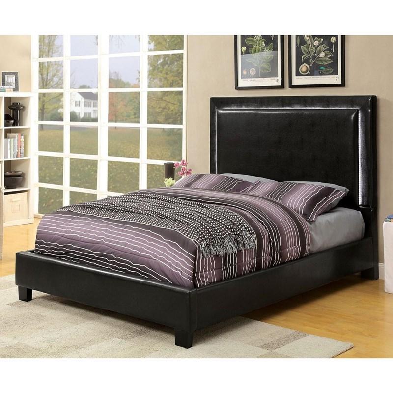 Large Picture of Furniture of America Erglow II CM7696F-BED Full Upholstered Panel Bed