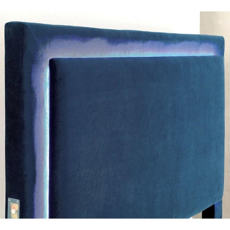 Large Picture of Furniture of America Erglow I CM7695NV-Q-BED Queen Upholstered Panel Bed