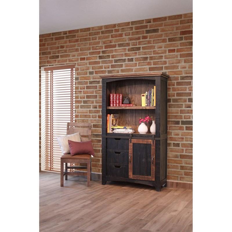 Large Picture of International Furniture Direct Pueblo White IFD360BKCS-70 Bookcase