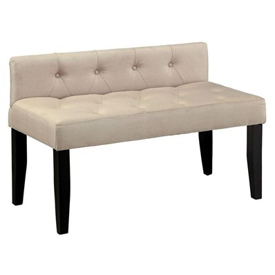 Furniture of America Leeroy III CM-BN6794IV-S Smal Bench - Ivory