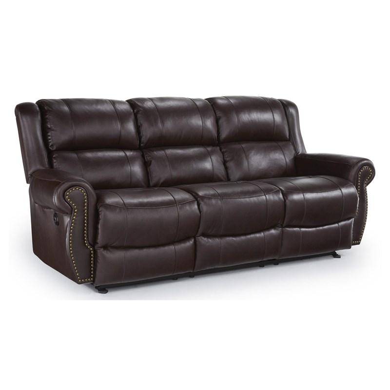 Large Picture of Best Home Furnishings Terrill S870RP4 (Chocolate) Power Space Saver Sofa