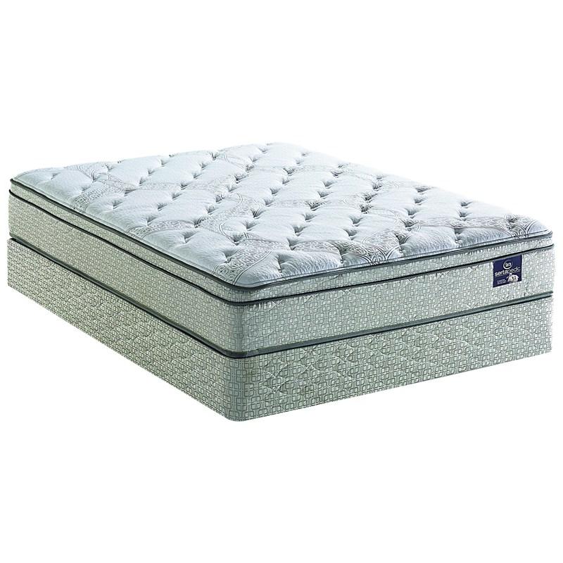 Large Picture of Serta Chastain Plush Pillow Top Mattress Set (Twin XL)