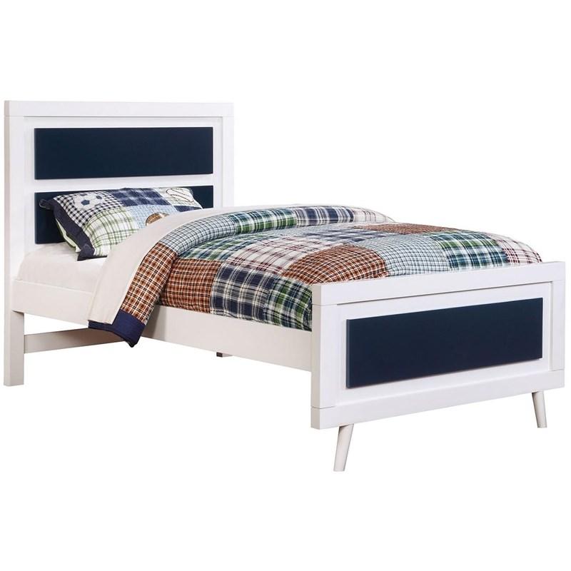 Large Picture of Furniture of America Alivia CM7850BL-T-BED Twin Panel Bed