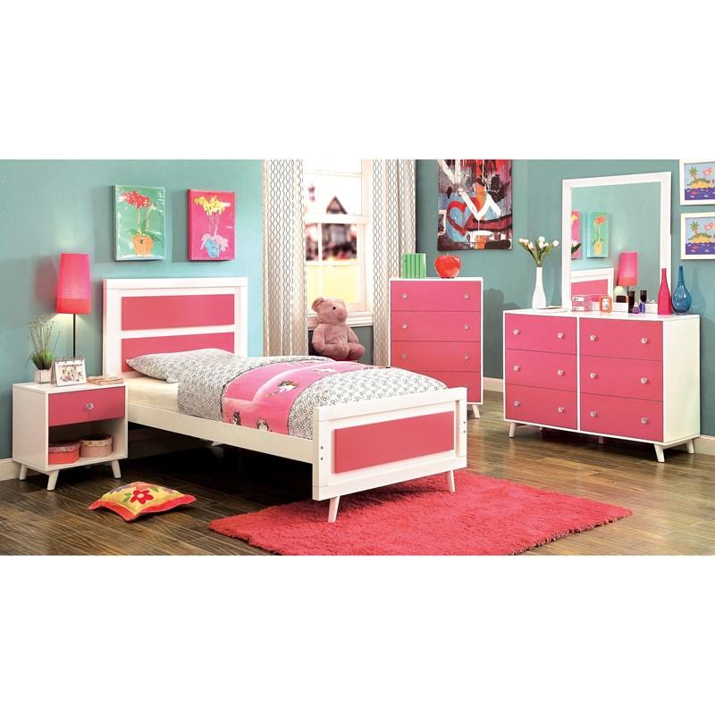 Large Picture of Furniture of America Alivia CM7850PK-D 6-Drawer Dresser