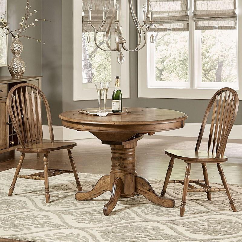 Large Picture of Liberty Furniture Industries Inc. Carolina Crossing 186-CD-PDS Oval Pedestal Table